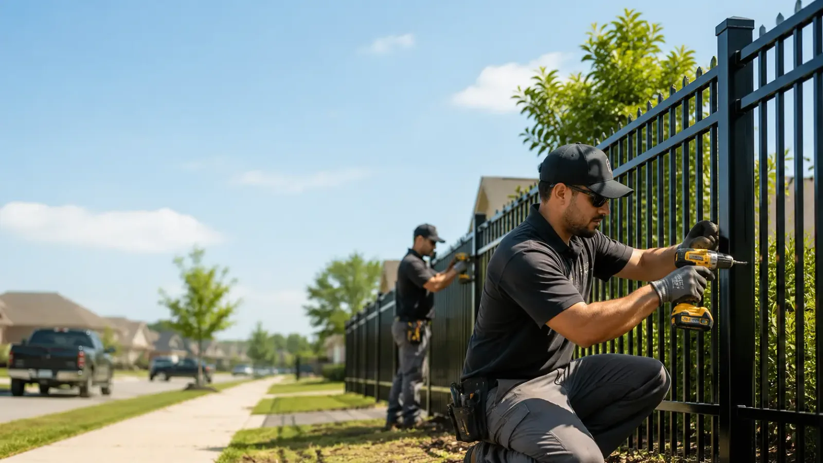Metal Fence Installation in Flower Mound, TX